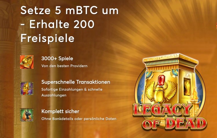 Bitcasino Willkommensbonus