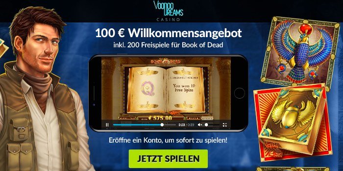 VoodooDreams Casino Neukunden Bonus hier sichern