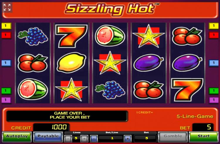 Sizzling Hot Slot spielen