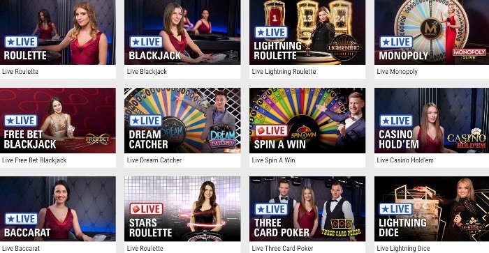 Das PokerStars Live Casino bietet klassische Casinospiele in vielen Varianten