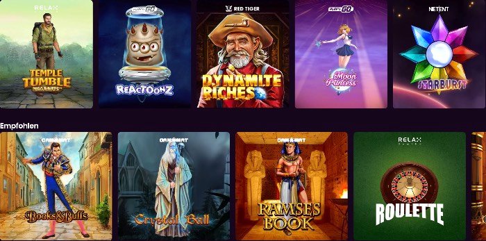 Boom Casino Spieleangebot mit renommierten Spieleentwickler wie NetEnt, Play’N Go und Microgaming