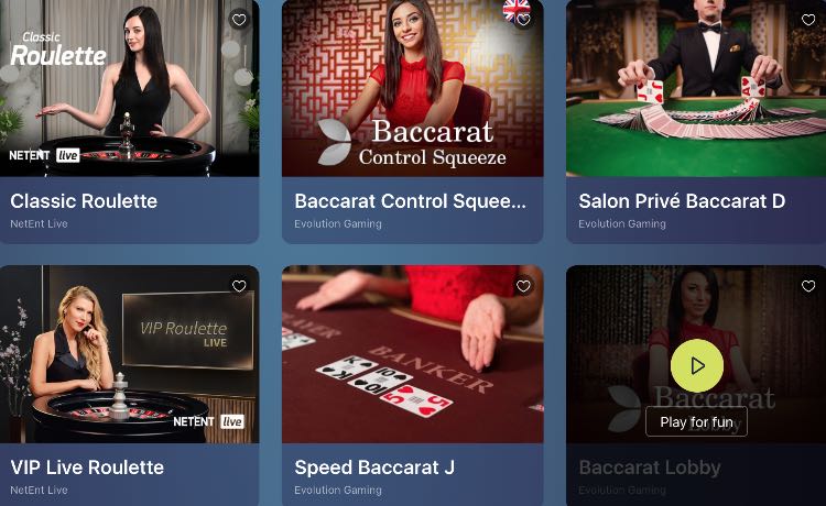 Casinoin Live Casino