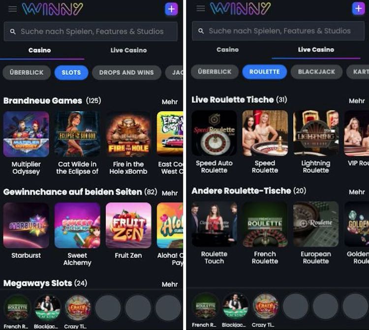 Winny Casino App