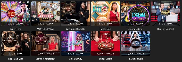 iBet Casino Live Game Shows