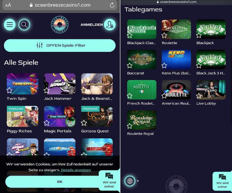 Ocean Breeze Casino App