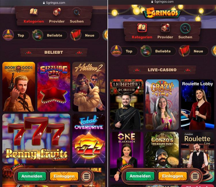 5 Gringos Casino App